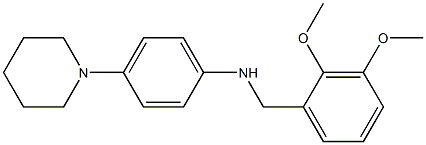 N-(2,3-dimethoxybenzyl)-N-[4-(1-piperidinyl)phenyl]amine Struktur