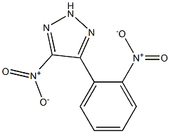 4-nitro-5-{2-nitrophenyl}-2H-1,2,3-triazole,,结构式