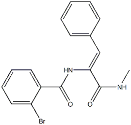 2-bromo-N-{1-[(methylamino)carbonyl]-2-phenylvinyl}benzamide