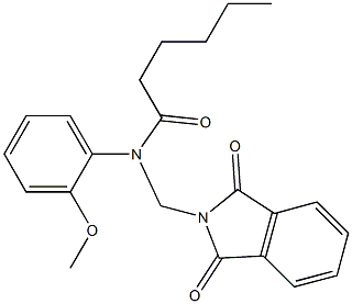 N-[(1,3-dioxo-1,3-dihydro-2H-isoindol-2-yl)methyl]-N-(2-methoxyphenyl)hexanamide Structure