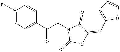 3-[2-(4-bromophenyl)-2-oxoethyl]-5-(2-furylmethylene)-1,3-thiazolidine-2,4-dione