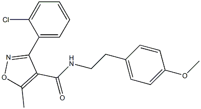 3-(2-chlorophenyl)-N-[2-(4-methoxyphenyl)ethyl]-5-methyl-4-isoxazolecarboxamide