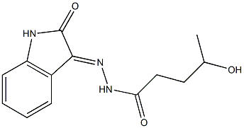 4-hydroxy-N'-(2-oxo-1,2-dihydro-3H-indol-3-ylidene)pentanohydrazide