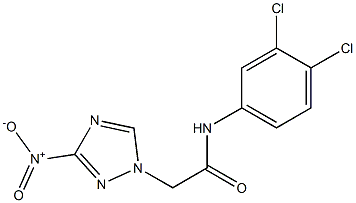 N-(3,4-dichlorophenyl)-2-{3-nitro-1H-1,2,4-triazol-1-yl}acetamide Struktur