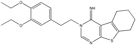 3-[2-(3,4-diethoxyphenyl)ethyl]-5,6,7,8-tetrahydro[1]benzothieno[2,3-d]pyrimidin-4(3H)-imine