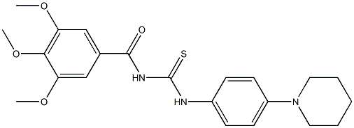 N-[4-(1-piperidinyl)phenyl]-N'-(3,4,5-trimethoxybenzoyl)thiourea