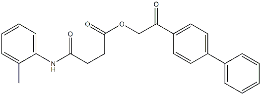2-[1,1'-biphenyl]-4-yl-2-oxoethyl 4-oxo-4-(2-toluidino)butanoate