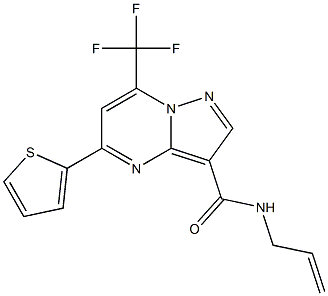 N-prop-2-enyl-5-thien-2-yl-7-(trifluoromethyl)pyrazolo[1,5-a]pyrimidine-3-carboxamide