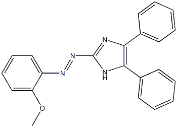 2-[(2-methoxyphenyl)diazenyl]-4,5-diphenyl-1H-imidazole Structure