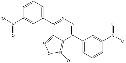 4,7-bis(3-nitrophenyl)[1,2,5]oxadiazolo[3,4-d]pyridazine 1-oxide Structure