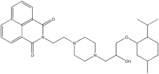  2-[2-(4-{2-hydroxy-3-[(2-isopropyl-5-methylcyclohexyl)oxy]propyl}piperazin-1-yl)ethyl]-1H-benzo[de]isoquinoline-1,3(2H)-dione