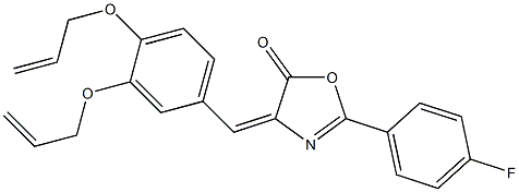 4-[3,4-bis(allyloxy)benzylidene]-2-(4-fluorophenyl)-1,3-oxazol-5(4H)-one Structure