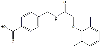 4-({[(2,6-dimethylphenoxy)acetyl]amino}methyl)benzoic acid|