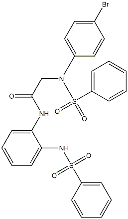 2-[4-bromo(phenylsulfonyl)anilino]-N-{2-[(phenylsulfonyl)amino]phenyl}acetamide