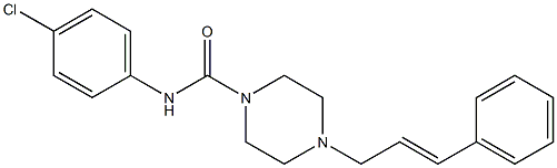 N-(4-chlorophenyl)-4-cinnamyl-1-piperazinecarboxamide