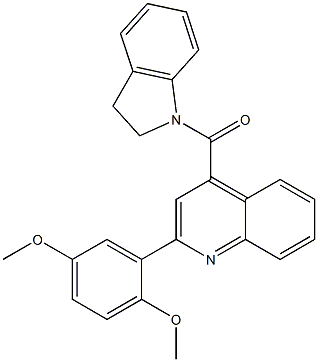 4-(2,3-dihydro-1H-indol-1-ylcarbonyl)-2-(2,5-dimethoxyphenyl)quinoline