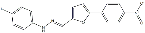 5-{4-nitrophenyl}-2-furaldehyde (4-iodophenyl)hydrazone,,结构式