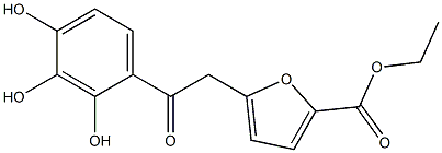 ethyl 5-[2-oxo-2-(2,3,4-trihydroxyphenyl)ethyl]-2-furoate|