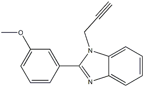 methyl 3-[1-(2-propynyl)-1H-benzimidazol-2-yl]phenyl ether,,结构式