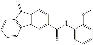 N-(2-methoxyphenyl)-9-oxo-9H-fluorene-3-carboxamide Structure