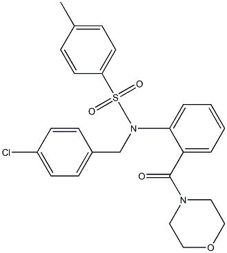 N-(4-chlorobenzyl)-4-methyl-N-[2-(4-morpholinylcarbonyl)phenyl]benzenesulfonamide|