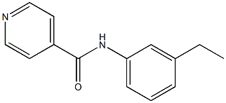 N-(3-ethylphenyl)isonicotinamide 结构式