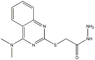 2-{[4-(dimethylamino)-2-quinazolinyl]sulfanyl}acetohydrazide