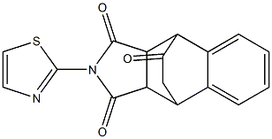 11-(1,3-thiazol-2-yl)-11-azatetracyclo[6.5.2.0~2,7~.0~9,13~]pentadeca-2,4,6-triene-10,12,14-trione,,结构式