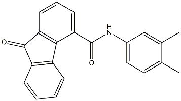 N-(3,4-dimethylphenyl)-9-oxo-9H-fluorene-4-carboxamide Structure