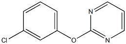 3-chlorophenyl 2-pyrimidinyl ether Struktur