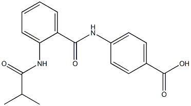 4-{[2-(isobutyrylamino)benzoyl]amino}benzoic acid,,结构式