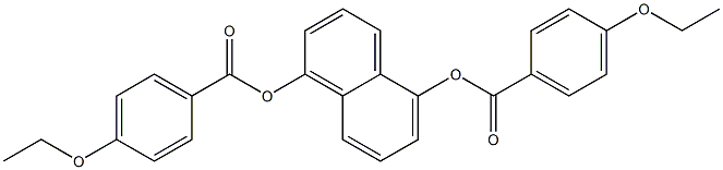 5-[(4-ethoxybenzoyl)oxy]-1-naphthyl 4-ethoxybenzoate,,结构式