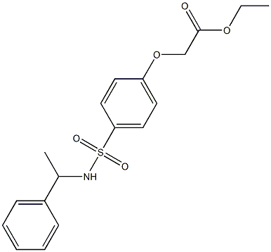 ethyl (4-{[(1-phenylethyl)amino]sulfonyl}phenoxy)acetate|