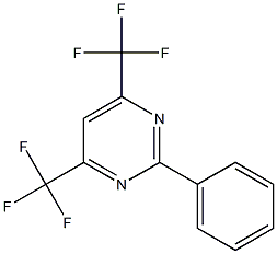 2-phenyl-4,6-bis(trifluoromethyl)pyrimidine Struktur