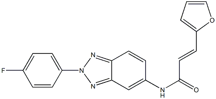 N-[2-(4-fluorophenyl)-2H-1,2,3-benzotriazol-5-yl]-3-(2-furyl)acrylamide Structure