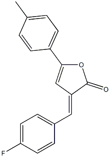 3-(4-fluorobenzylidene)-5-(4-methylphenyl)-2(3H)-furanone Struktur