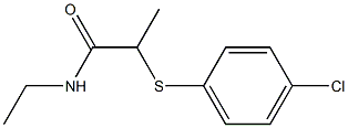 2-[(4-chlorophenyl)sulfanyl]-N-ethylpropanamide Structure