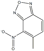 4-nitro-5-methyl-2,1,3-benzoxadiazole 化学構造式