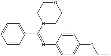 4-ethoxy-N-[4-morpholinyl(phenyl)methylene]aniline Structure