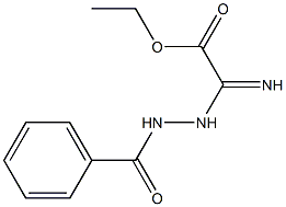ethyl (2-benzoylhydrazino)(imino)acetate 化学構造式