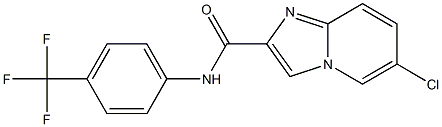  6-chloro-N-[4-(trifluoromethyl)phenyl]imidazo[1,2-a]pyridine-2-carboxamide