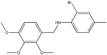 N-(2-bromo-4-methylphenyl)-N-(2,3,4-trimethoxybenzyl)amine|