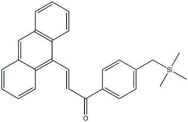 3-(9-anthryl)-1-{4-[(trimethylsilyl)methyl]phenyl}-2-propen-1-one 结构式