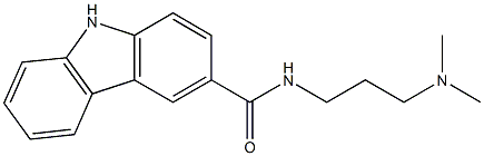 N-[3-(dimethylamino)propyl]-9H-carbazole-3-carboxamide 结构式