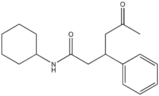 N-cyclohexyl-5-oxo-3-phenylhexanamide