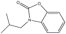 3-(2-methylpropyl)-1,3-benzoxazol-2(3H)-one,,结构式