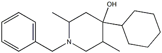  1-benzyl-4-cyclohexyl-2,5-dimethyl-4-piperidinol