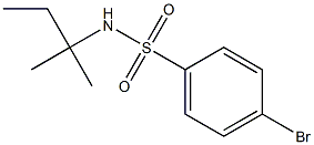 4-bromo-N-(tert-pentyl)benzenesulfonamide 化学構造式