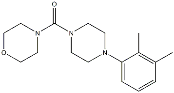 4-{[4-(2,3-dimethylphenyl)-1-piperazinyl]carbonyl}morpholine,,结构式