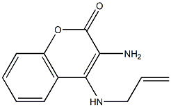 4-(allylamino)-3-amino-2H-chromen-2-one Struktur